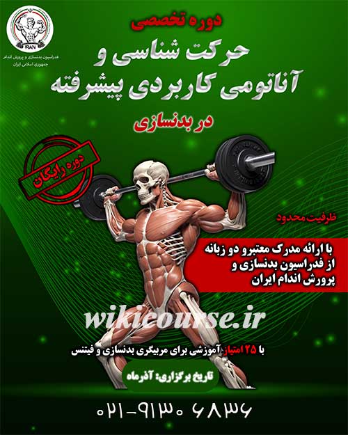 دوره رایگان حرکت شناسی و آناتومی کاربردی 2 دوره رایگان حرکت شناسی و آناتومی کاربردی پیشرفته در بدنسازی